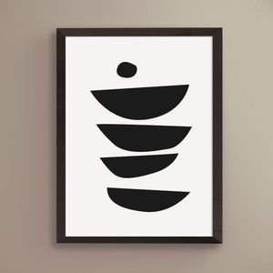 Modern Minimalist Abstract Geometric Wall Art Print Home Decor [No Frame]
